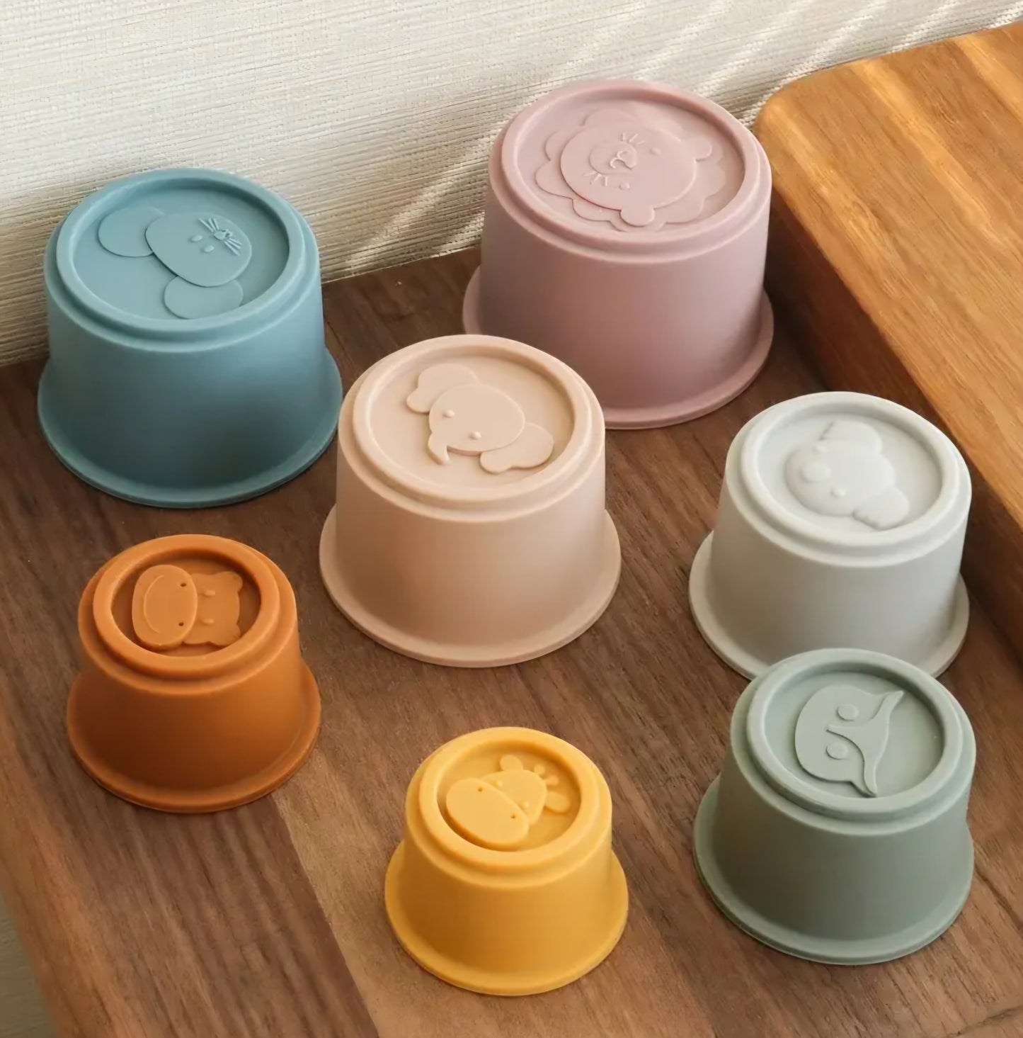 Silicone Stacking Cups - 2 sizes available