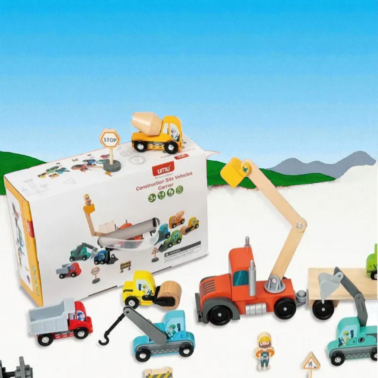 Construction Transport Truck & Vehicle Set