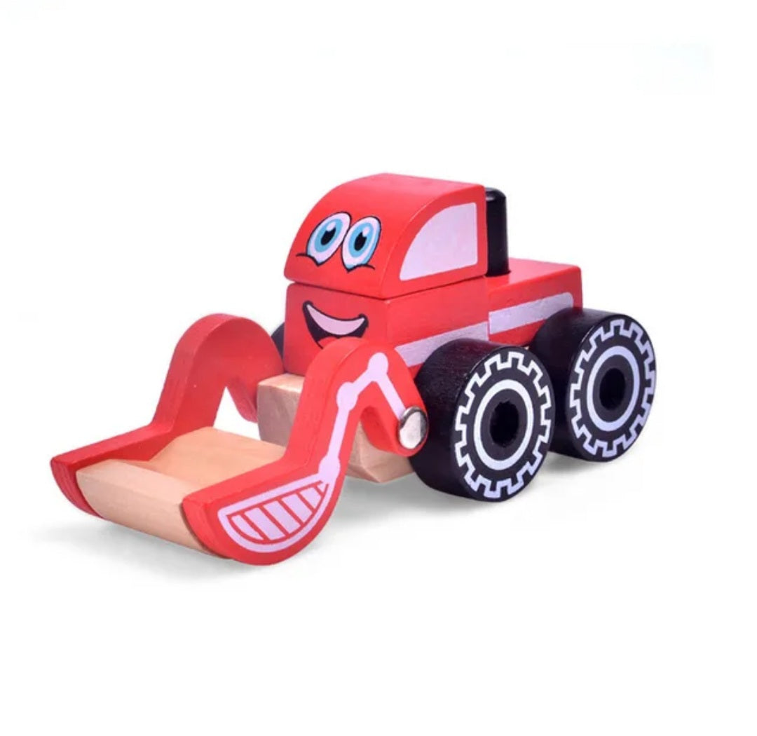 Handmade Wooden Toy Truck Set of 4