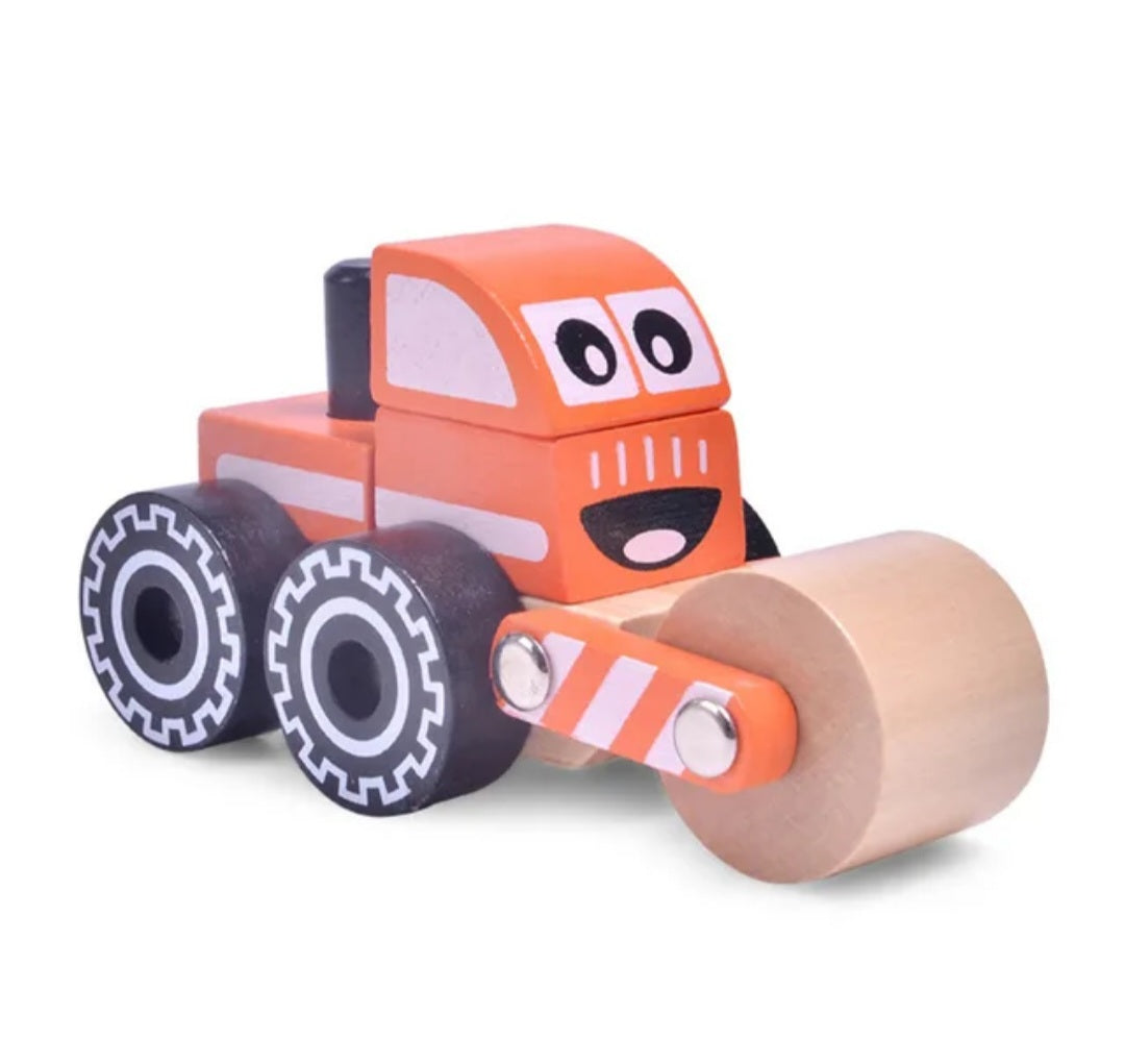 Handmade Wooden Toy Truck Set of 4