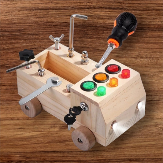 Montessori Wooden Car Busy Board