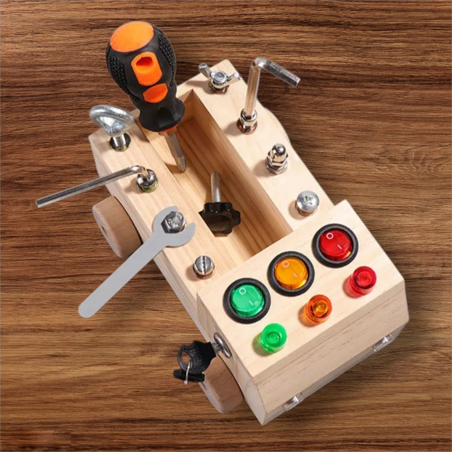 Montessori Wooden Car Busy Board