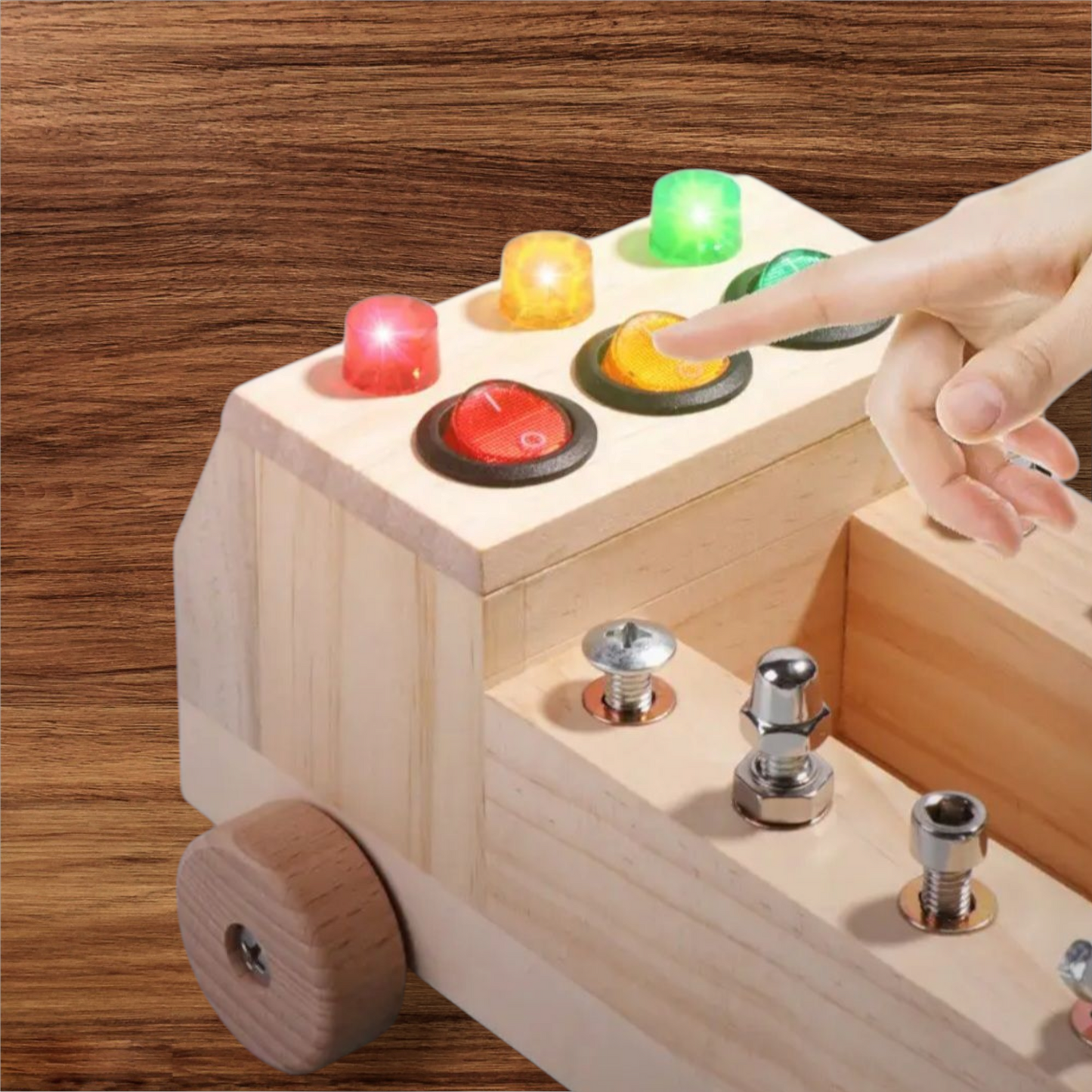 Montessori Wooden Car Busy Board