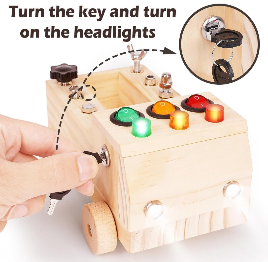 Montessori Wooden Car Busy Board