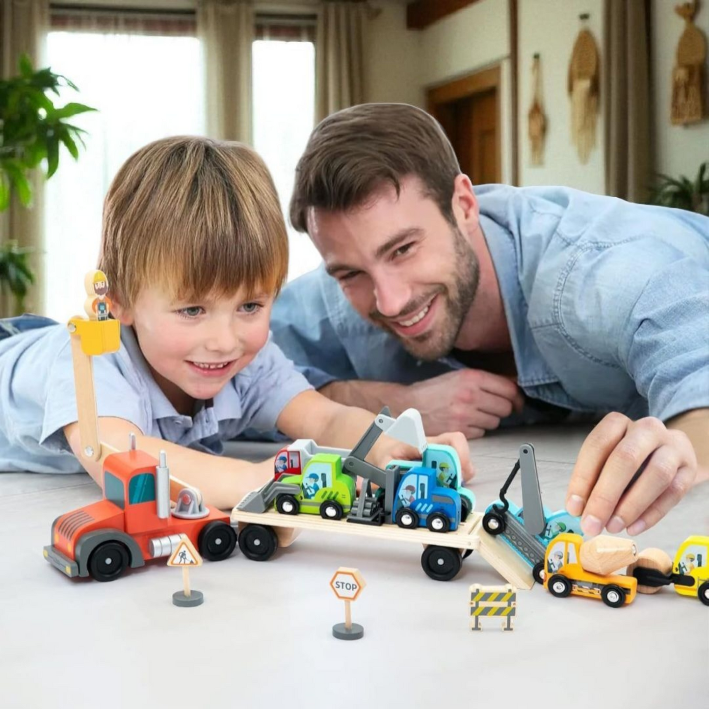 Construction Transport Truck & Vehicle Set