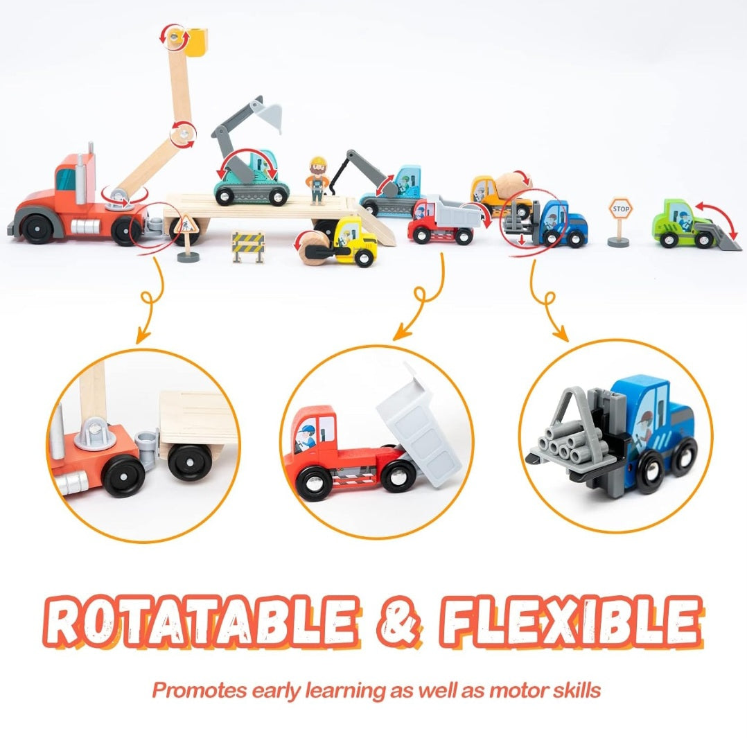 Construction Transport Truck & Vehicle Set