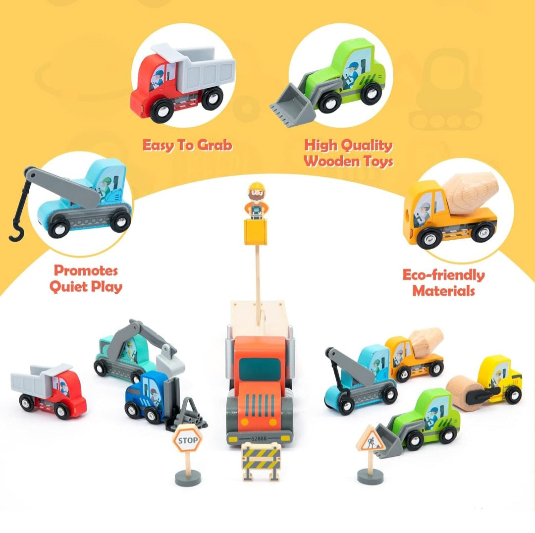 Construction Transport Truck & Vehicle Set