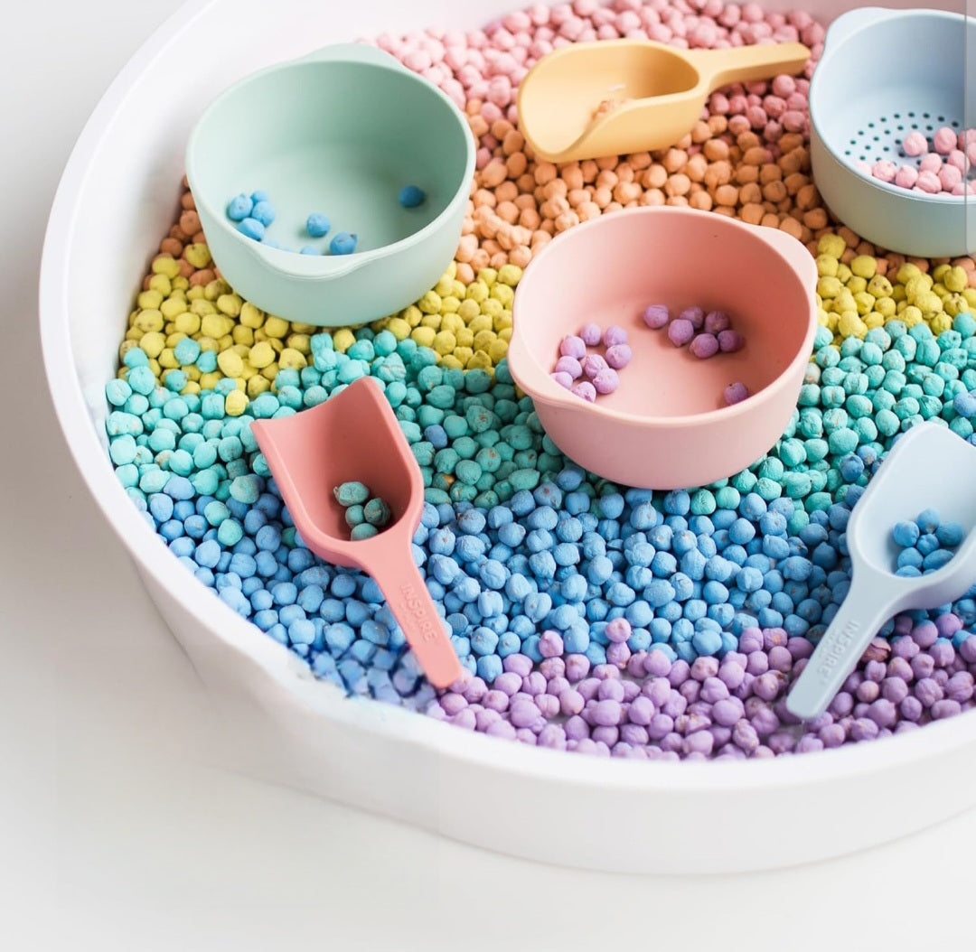 Sensory Bin with Lid and Removable Inserts - Play Tray