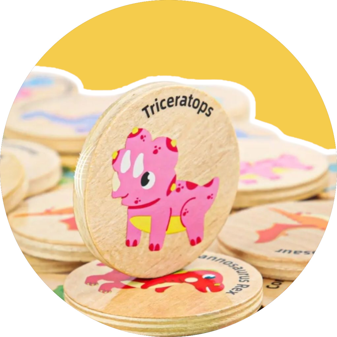 Wooden Memory Match Game