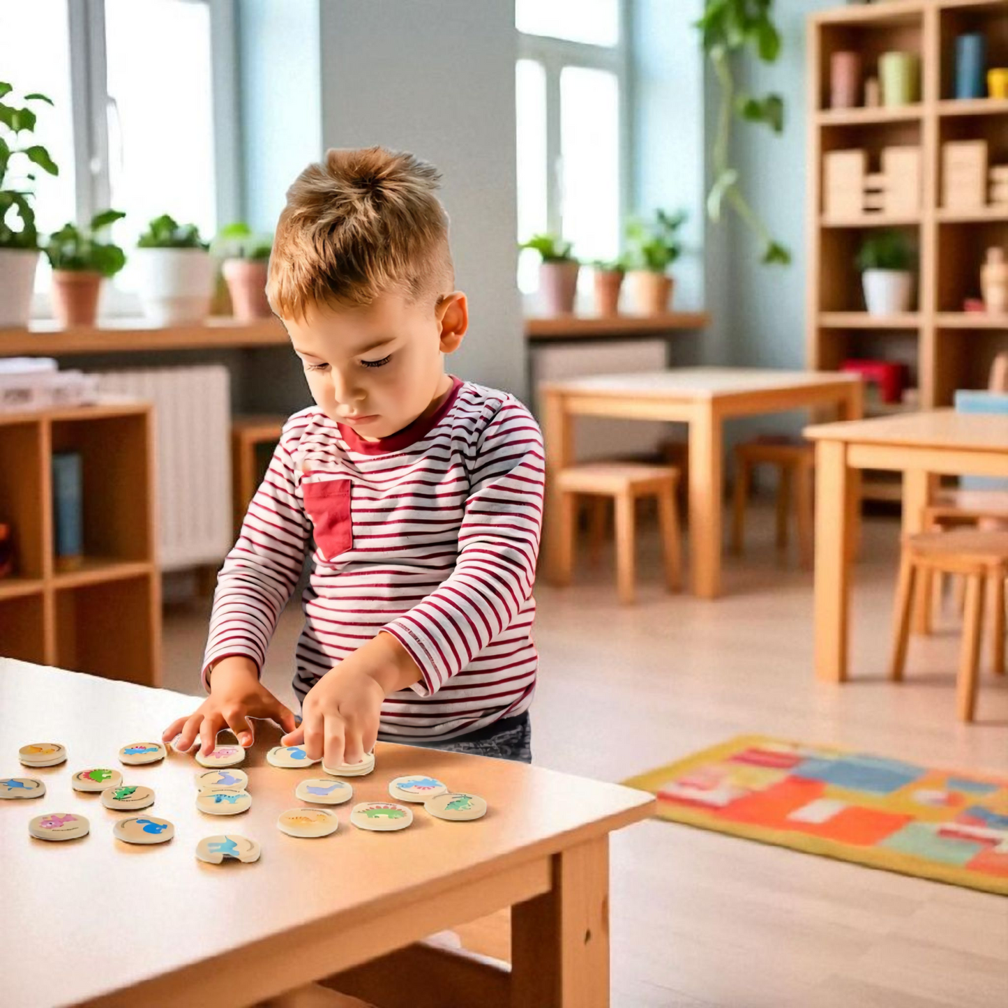 Wooden Memory Match Game