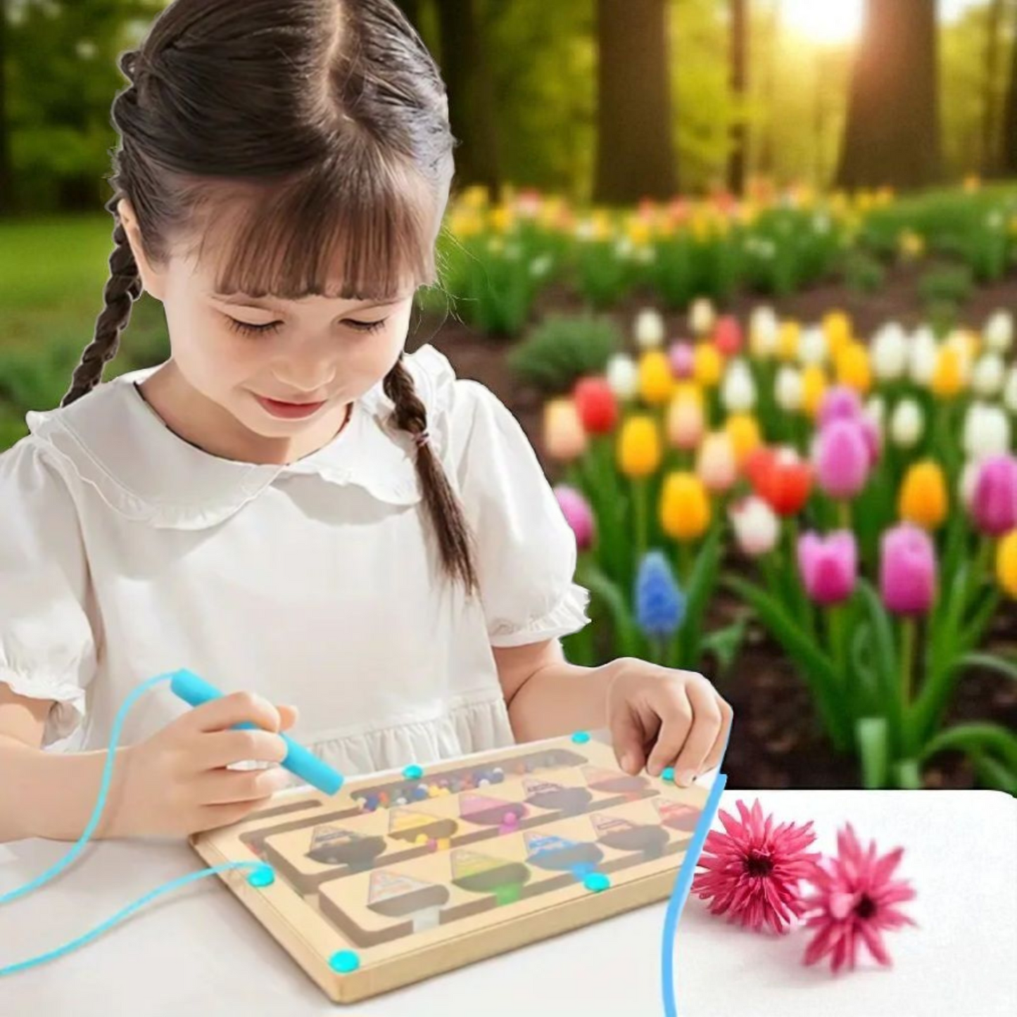 Magnetic Marble Maze Boards