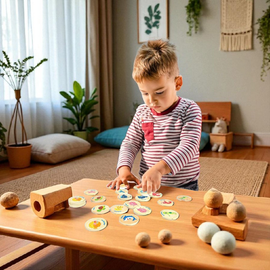 Wooden Memory Match Game