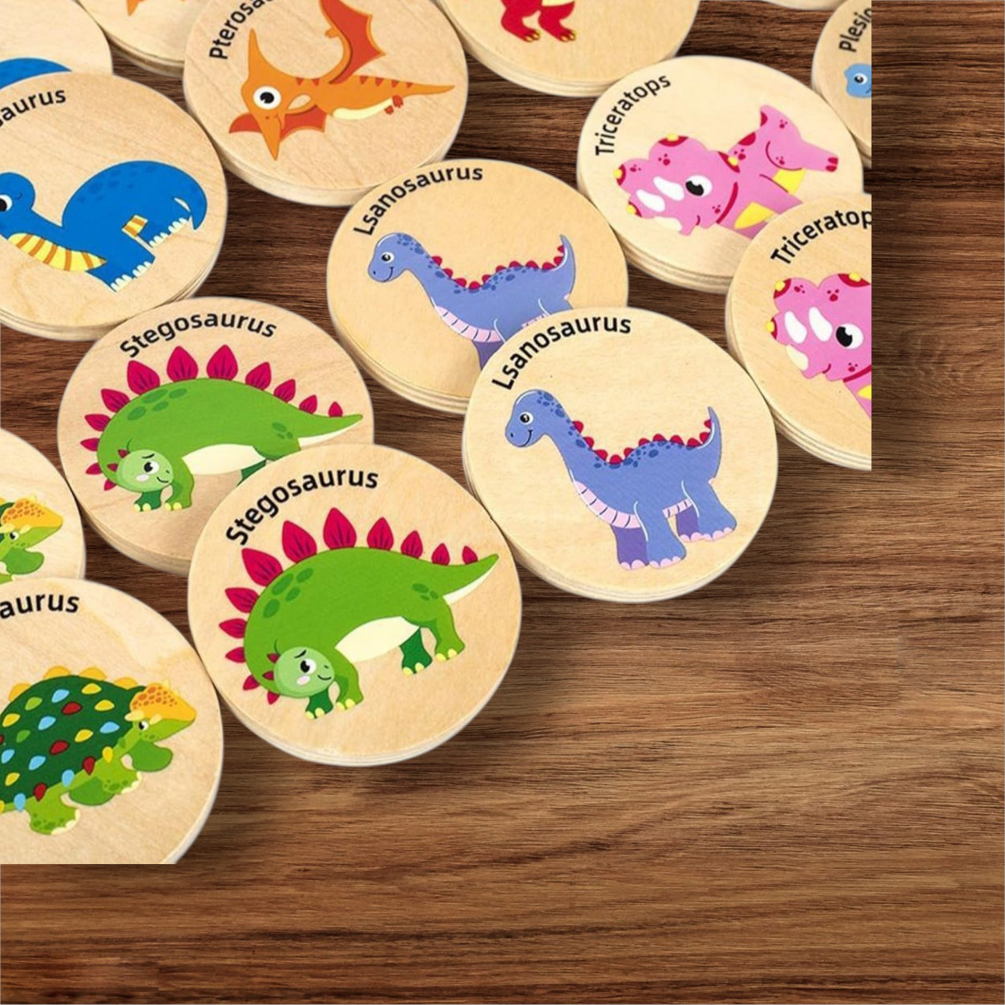 Wooden Memory Match Game