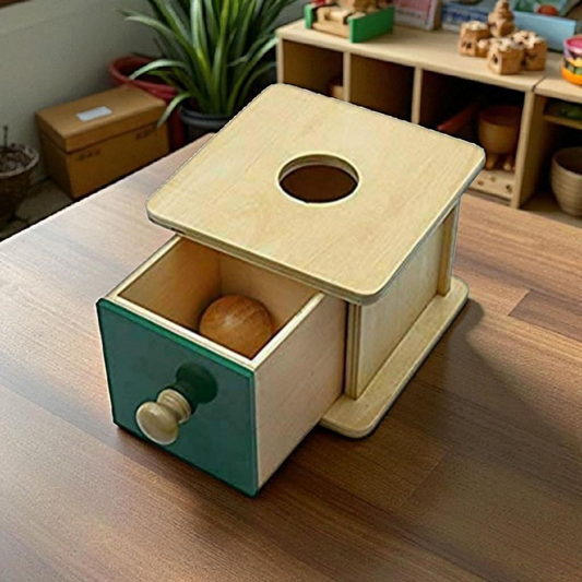 Wooden Object Permanence Box – Montessori Early Learning Toy