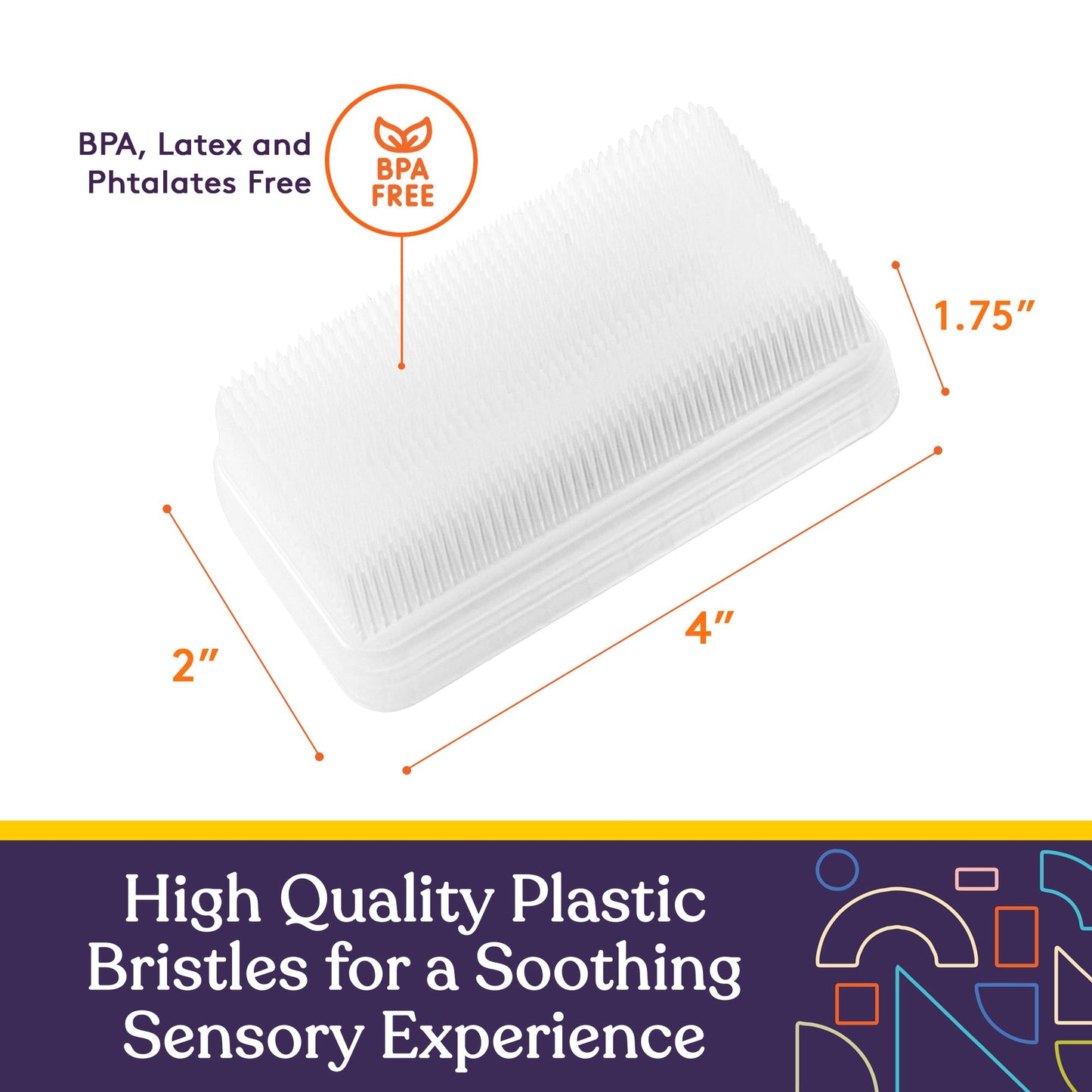 Special Supplies Sensory Brush Therapressure Therapy Brush for Occupational and Sensory Brushing, Stimulating and Calming Tools for Kids and Adults, Soft Flexible Bristles, Latex Free