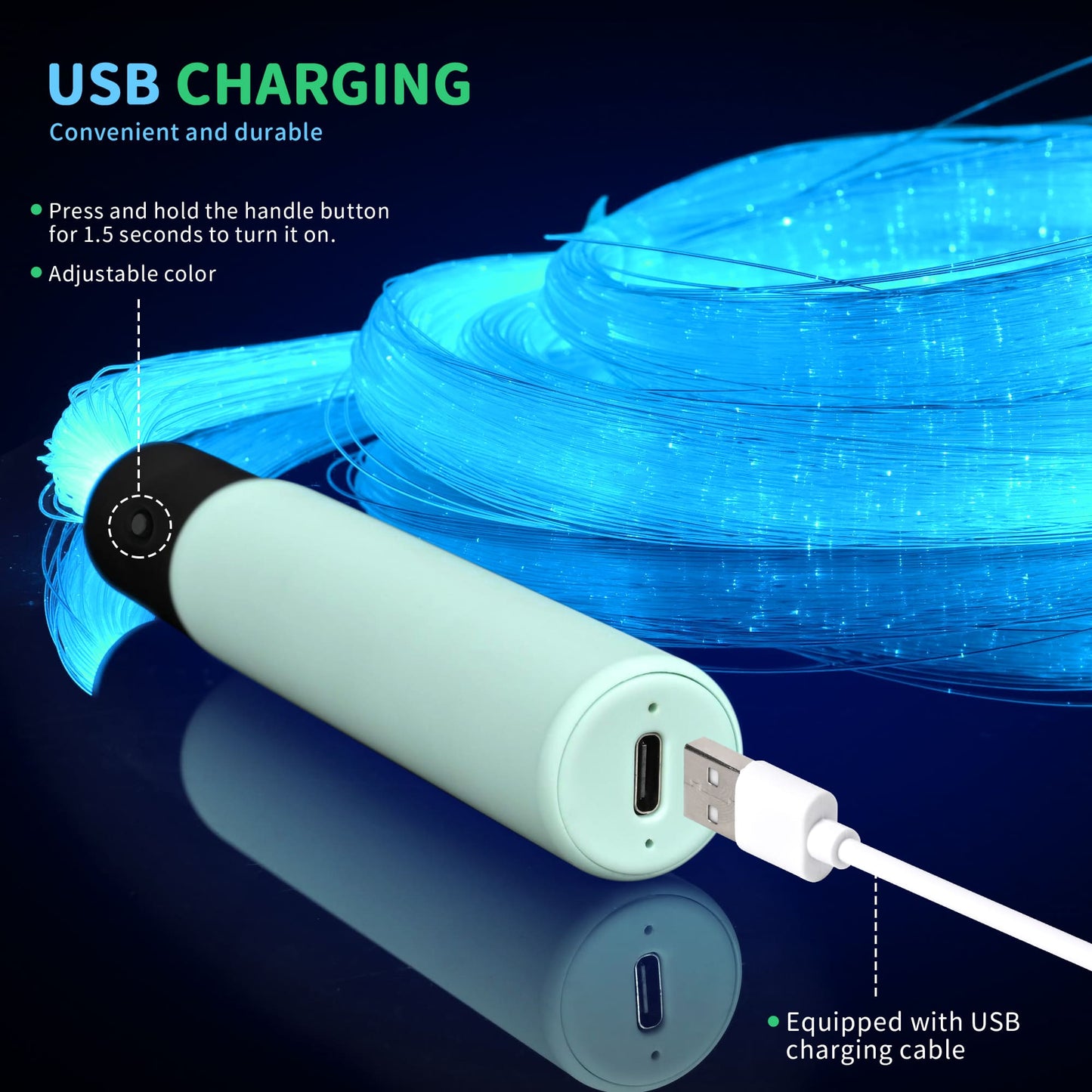Outree Fiber Optic Sensory Light, Calming & Rechargeable