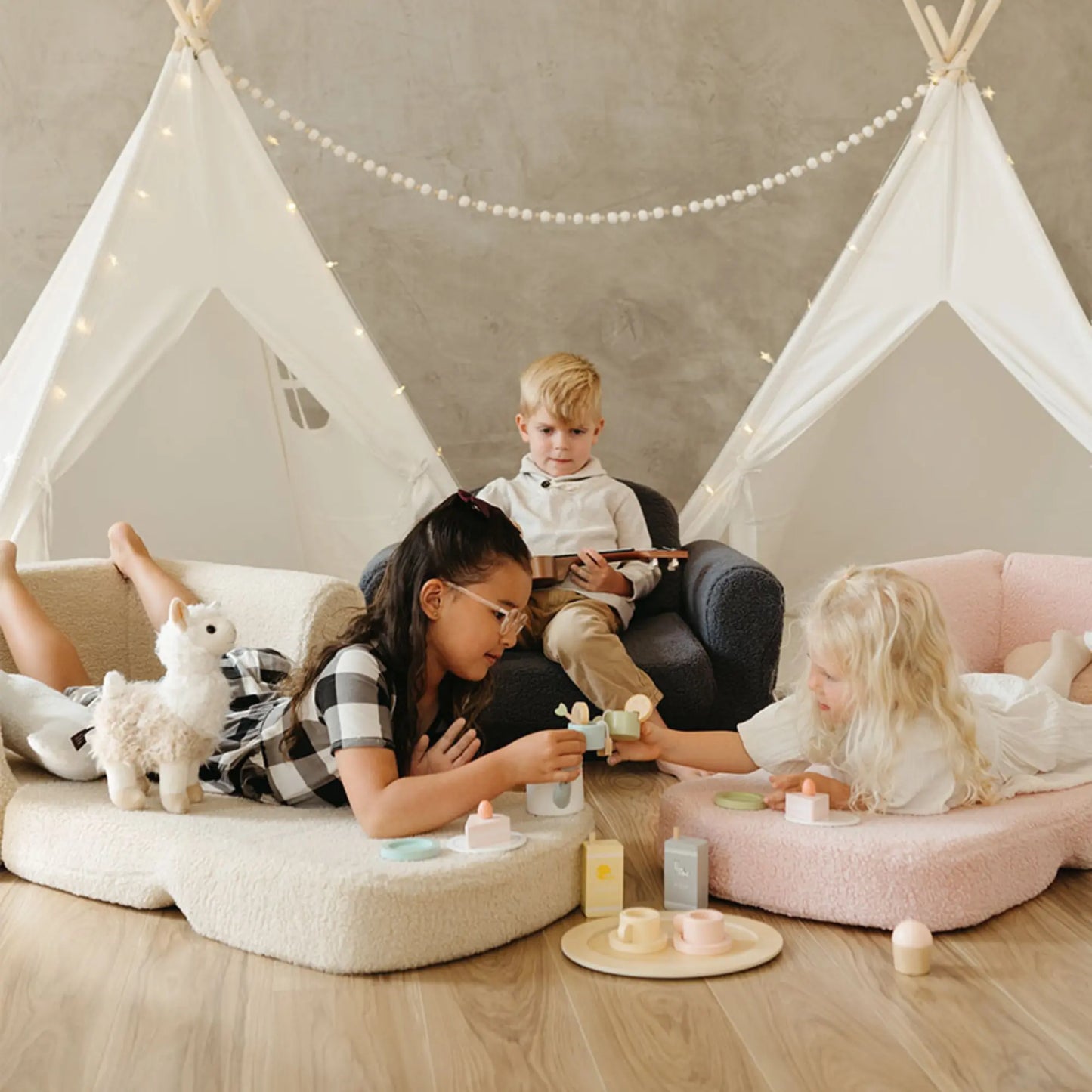 Tiny Land® Afternoon Couch - Pink Kids Chair