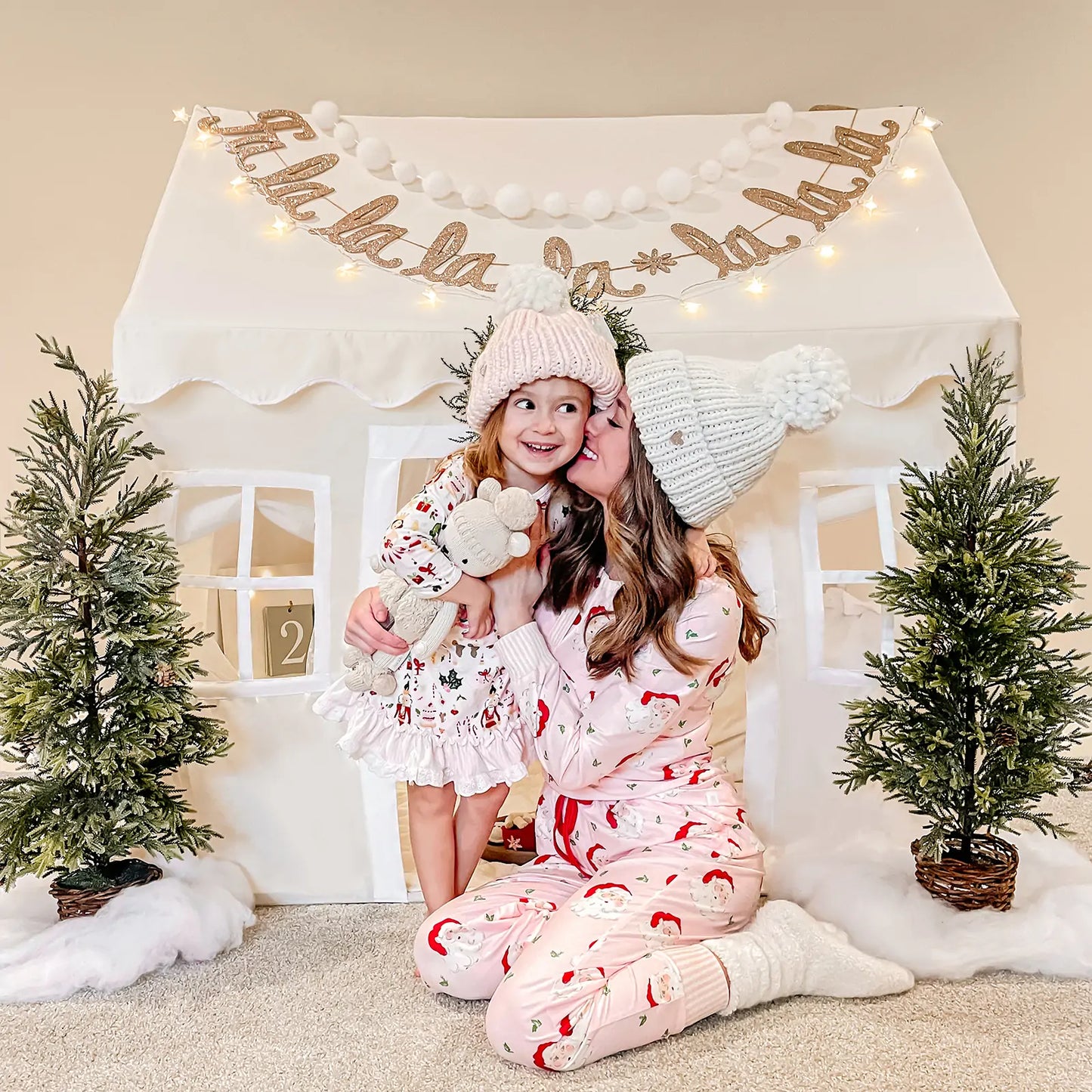 Tiny Land® Playhouse Tent – Natural Cream Indoor Tent for Kids
