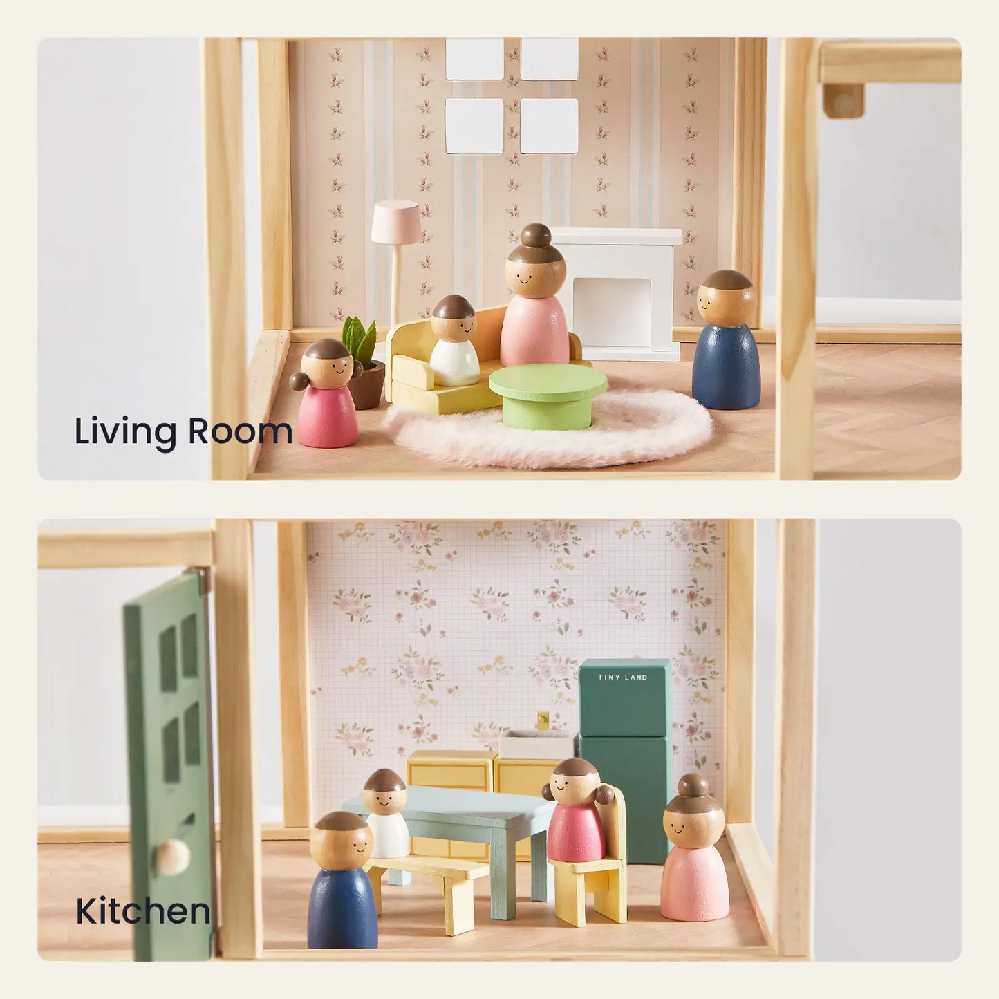 Tiny Land® Sweetwood Evergreen Dollhouse without Dolls