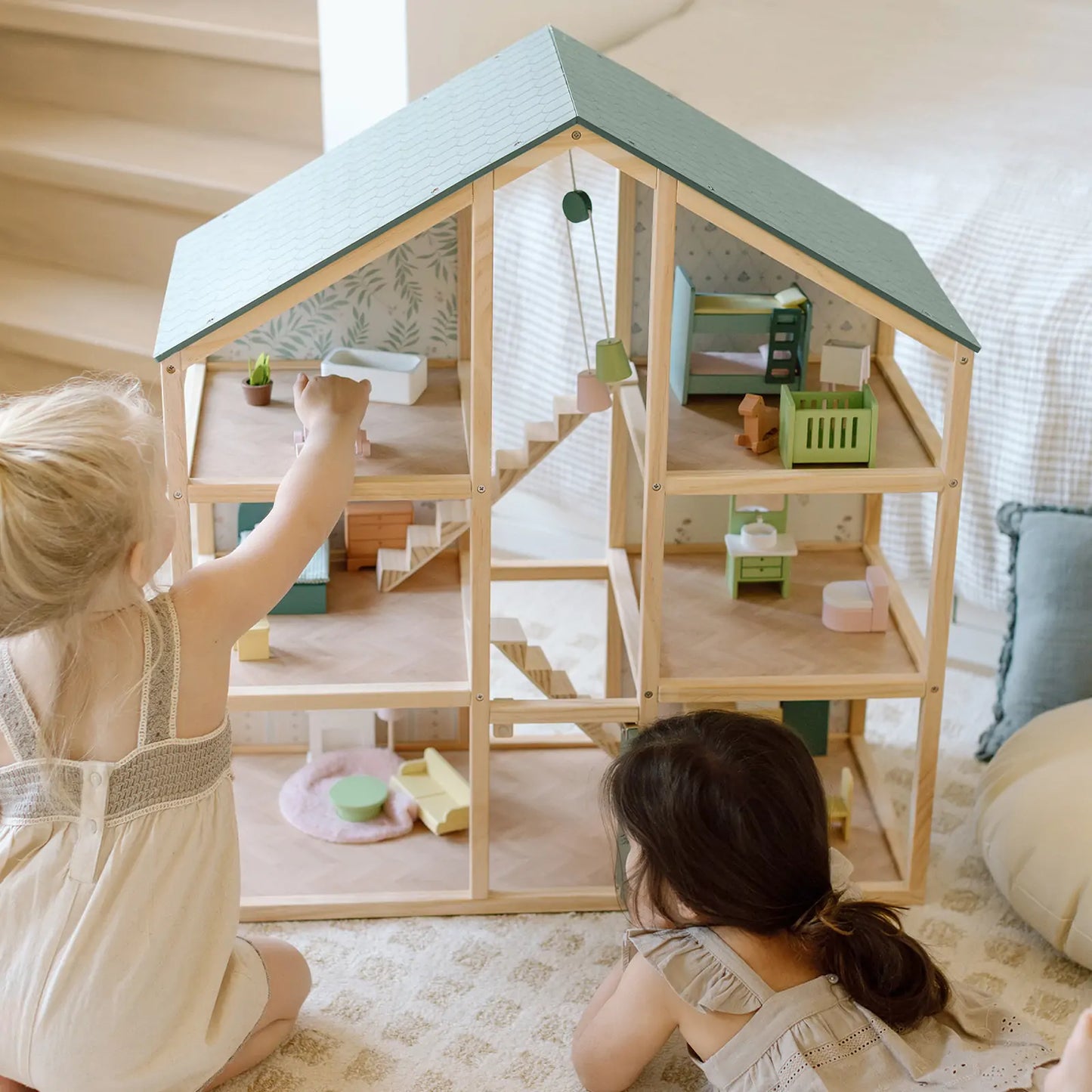 Tiny Land® Sweetwood Evergreen Dollhouse without Dolls