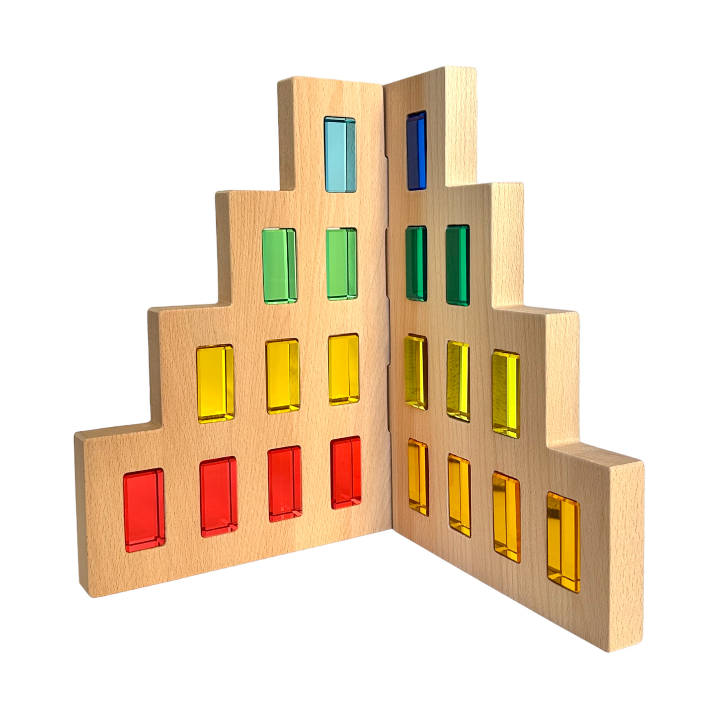 2 Pcs Wooden Skyline Window Building Set ONLY
