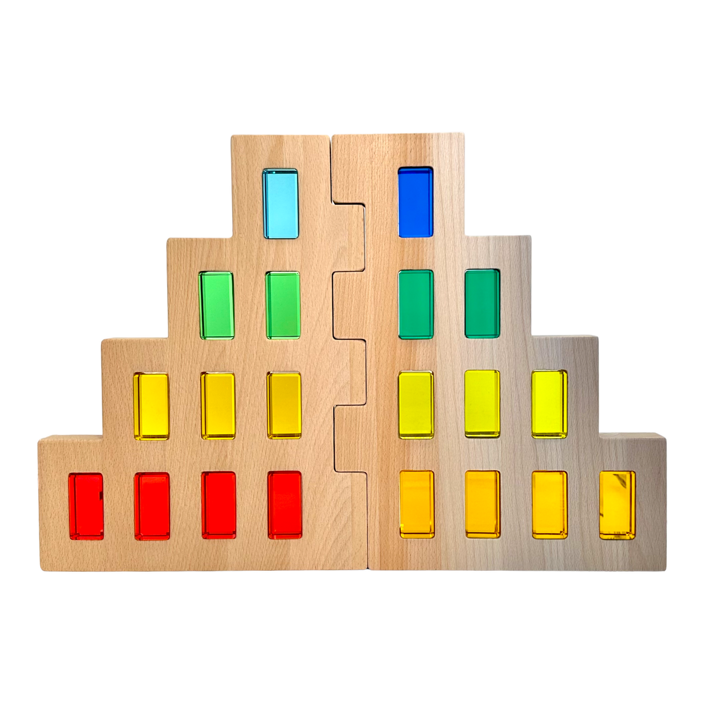 2 Pcs Wooden Skyline Window Building Set ONLY
