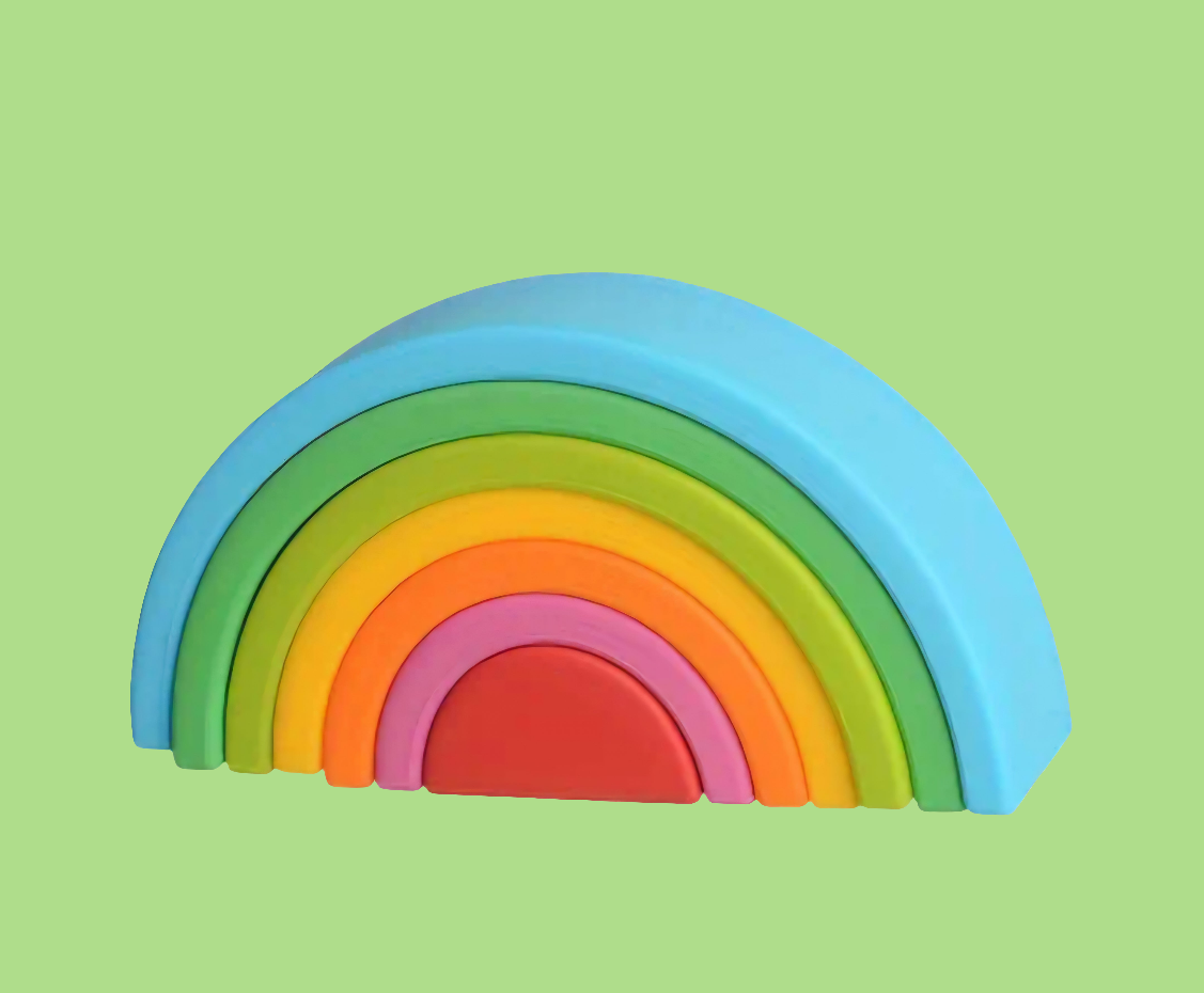 Silicone Rainbow Stacker