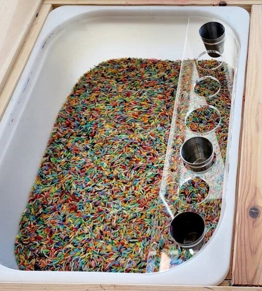 **Pre-order (Ships in 3-4 Weeks)**FLISAT Sensory Bin Insert Activity Board