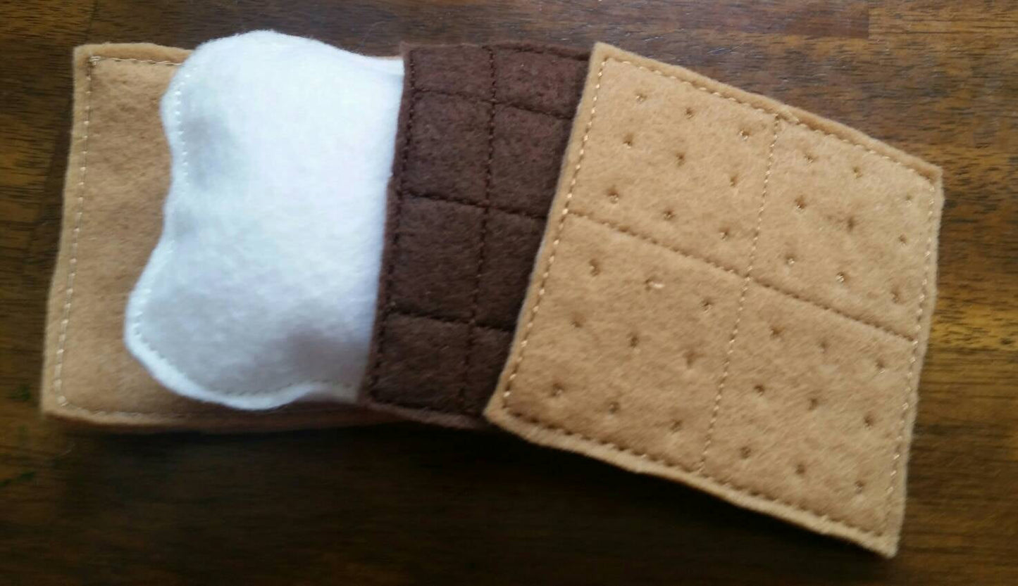 Felt Campfire Play Set, Kids Pretend Play Toy, Unique Birthday Gift
for Children