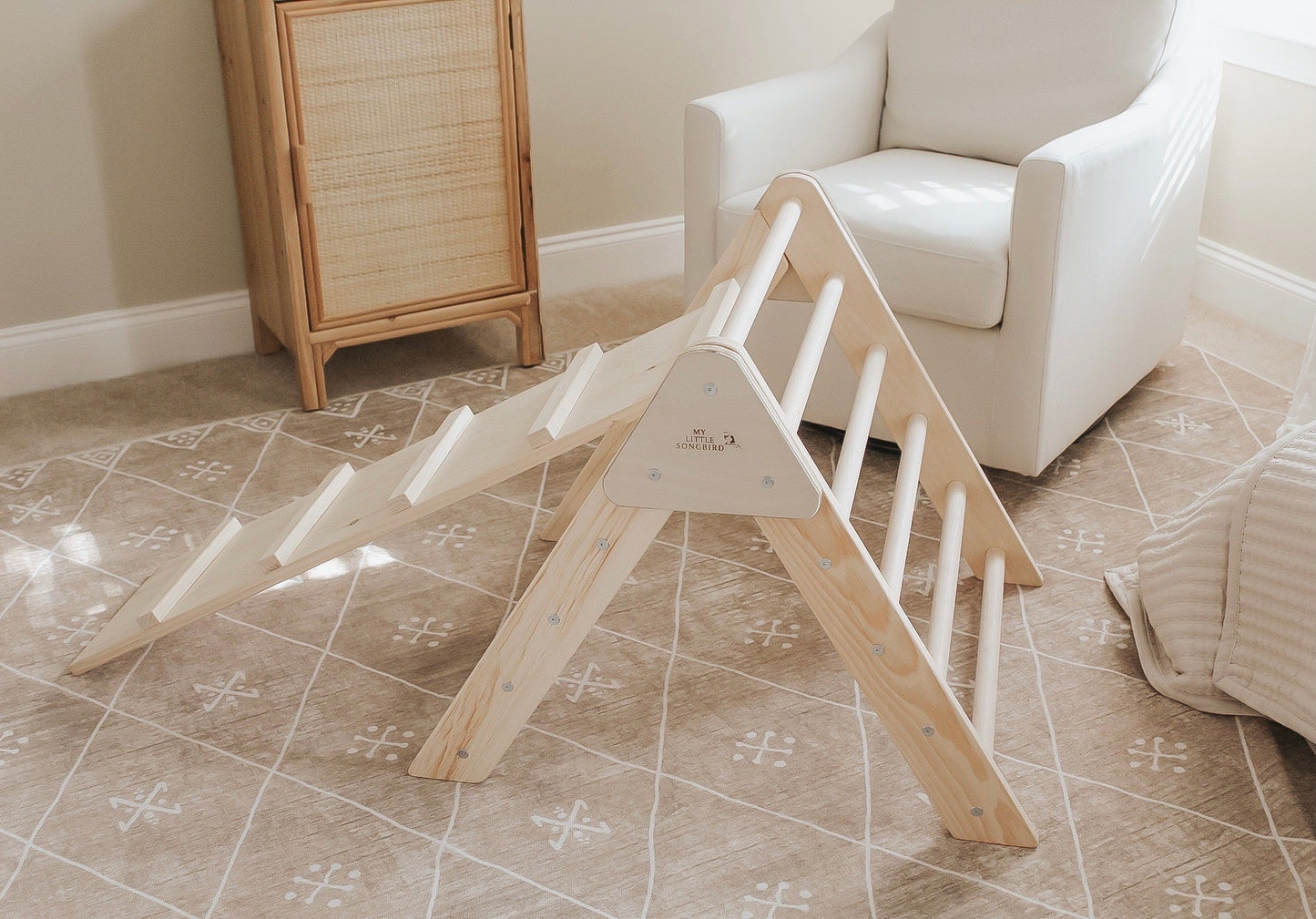 DICOUNTED/FLAWED Small Wooden climbing triangle