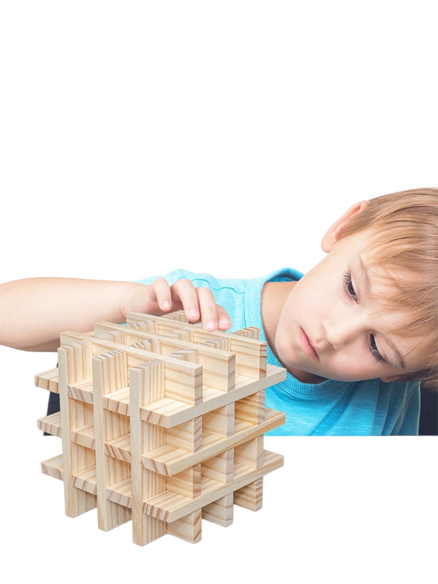**Pre-order (Ships in 2-3 Weeks)**120 Pcs Natural Wooden Building Planks Set