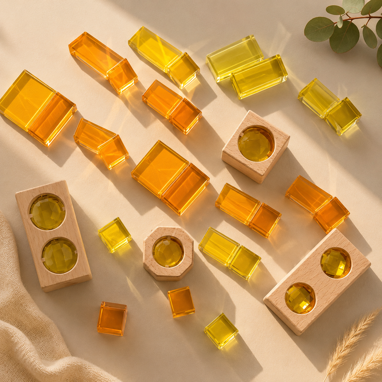 Color Light Play Gem Block Set