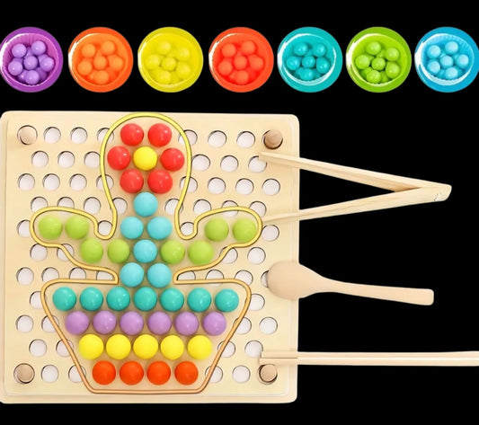 Montessori Fine Motor Sorting and Pattern Board