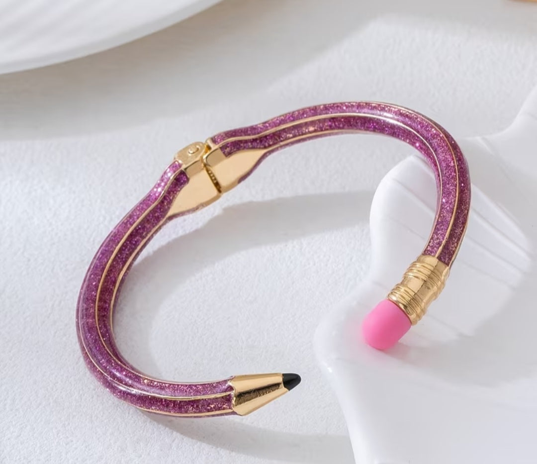 ✏️ Pencil Bangle Bracelets ✏️
Fun • Sparkly • Teacher Approved 💖