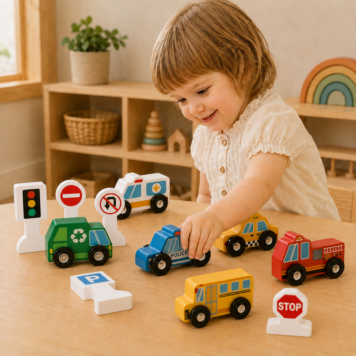 Vehicles & Street Signs Set