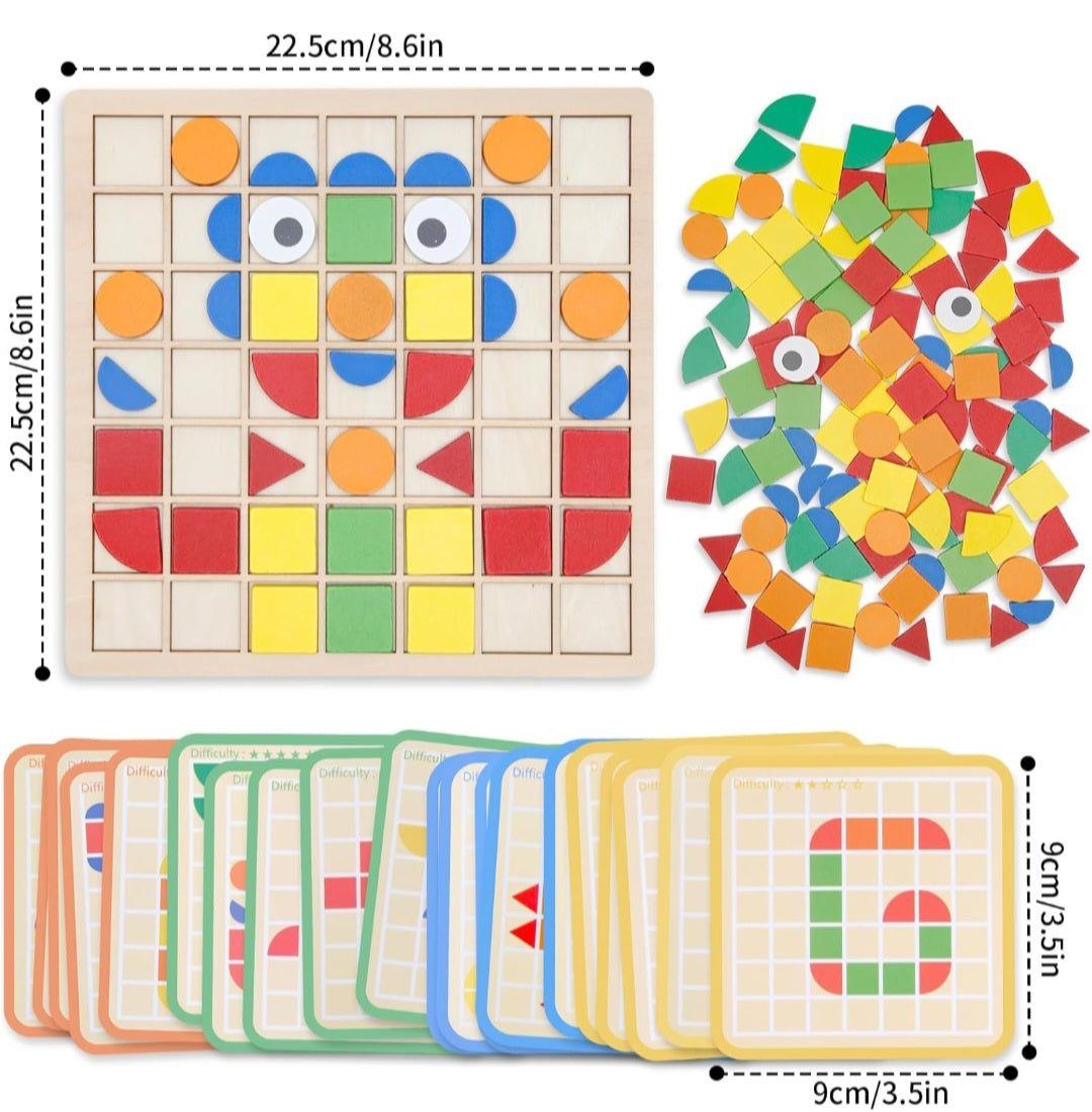Pattern Block Mosaic Learning Set