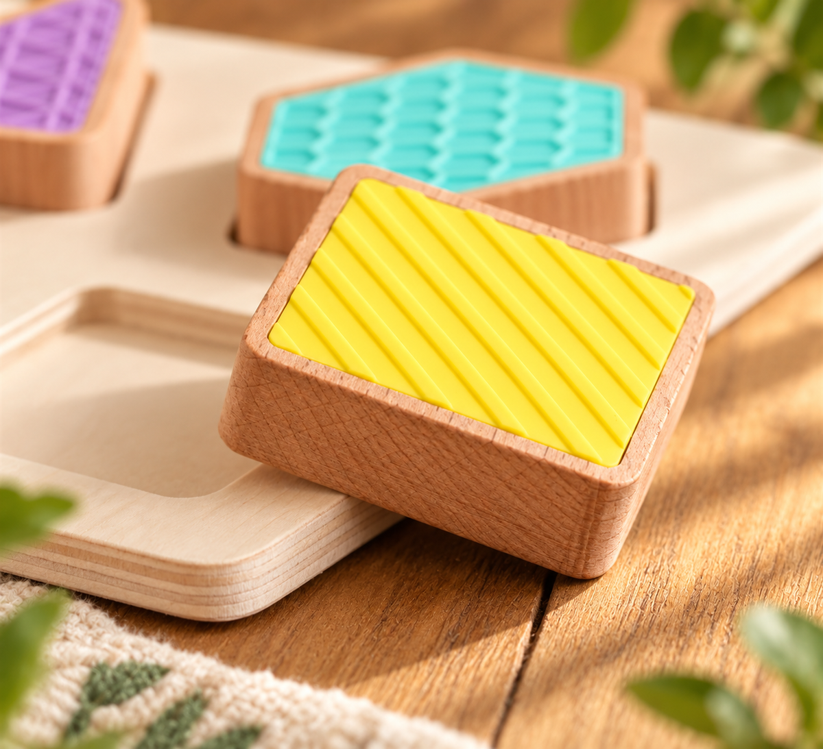 Wooden Sensory Shape Puzzle
