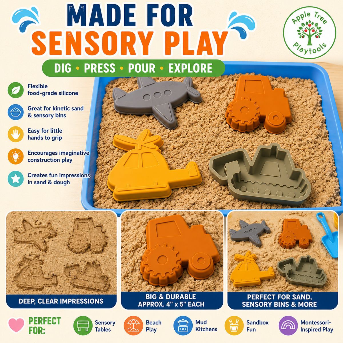 ✨ LARGE SILICONE SENSORY TOYS ✨
🚧👷‍♀️🏗👷‍♂️