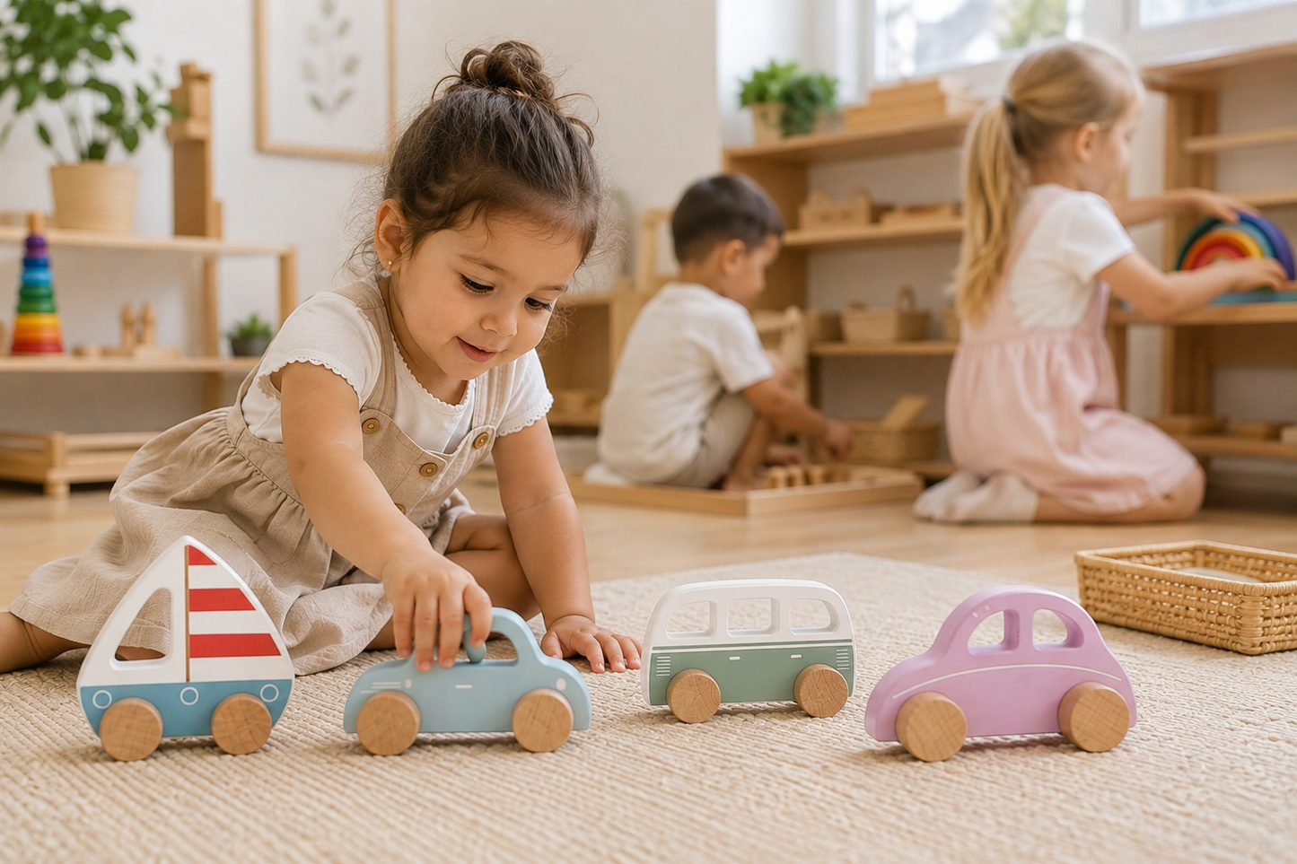 Little Explorers Wooden Vehicle Set