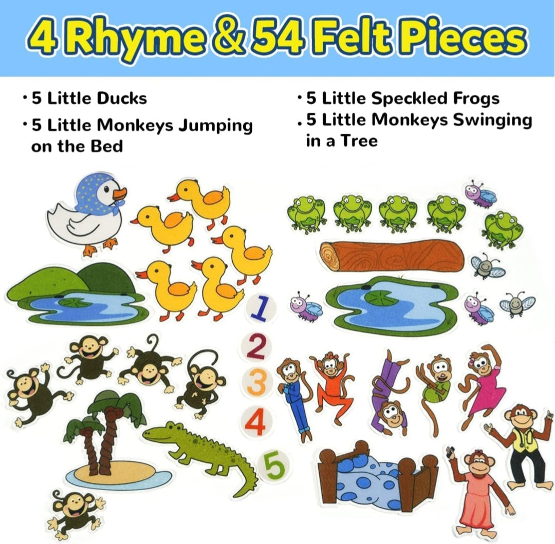 Felt Board Storytelling Set for Toddlers & Preschoolers