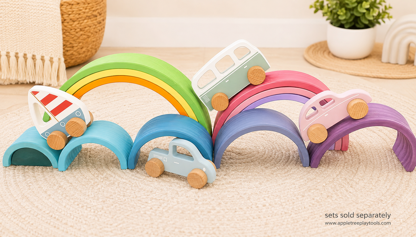 Little Explorers Wooden Vehicle Set