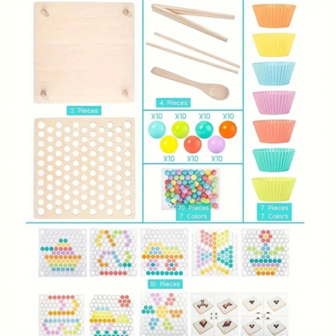 Montessori Fine Motor Sorting and Pattern Board