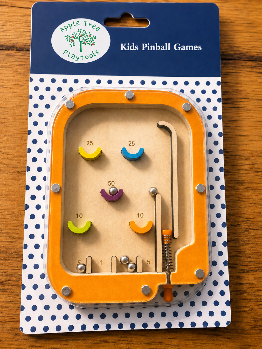 Wooden Handheld Pinball & Maze Games