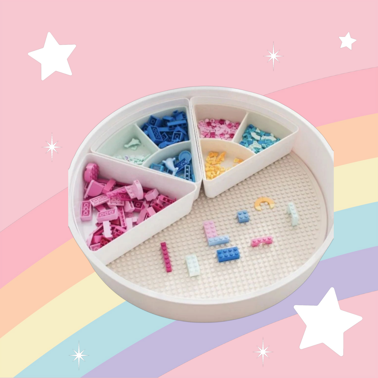 Messeage Us About a Bundle that includes our PlayTray & All Tools! Sensory Bin with Lid and Removable Inserts - Play Tray