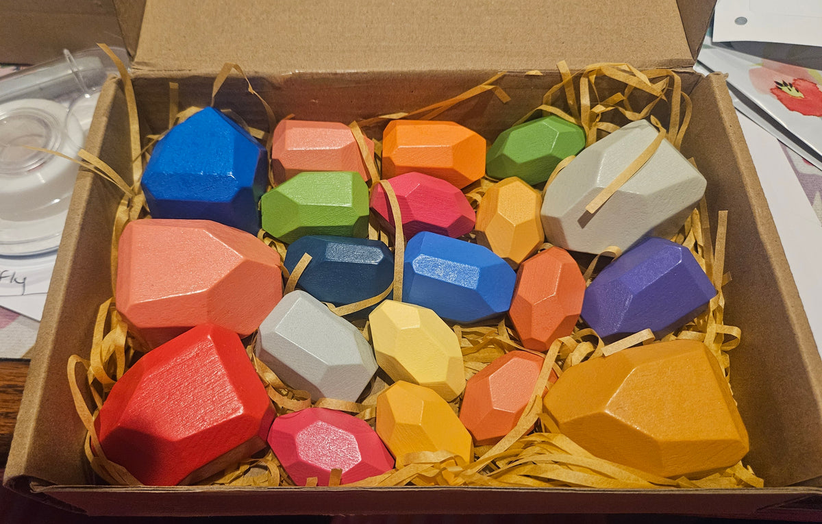 Wooden Rocks Stacking Toy
