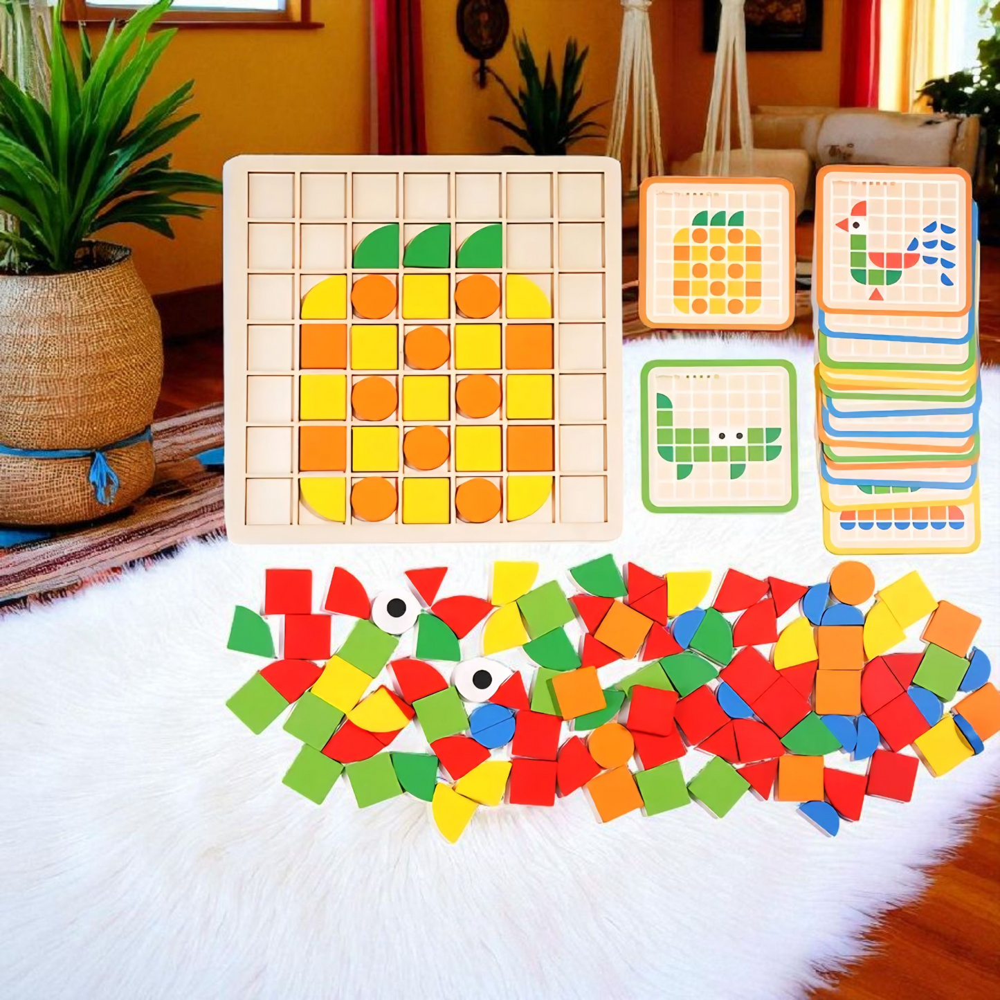 Pattern Block Mosaic Learning Set