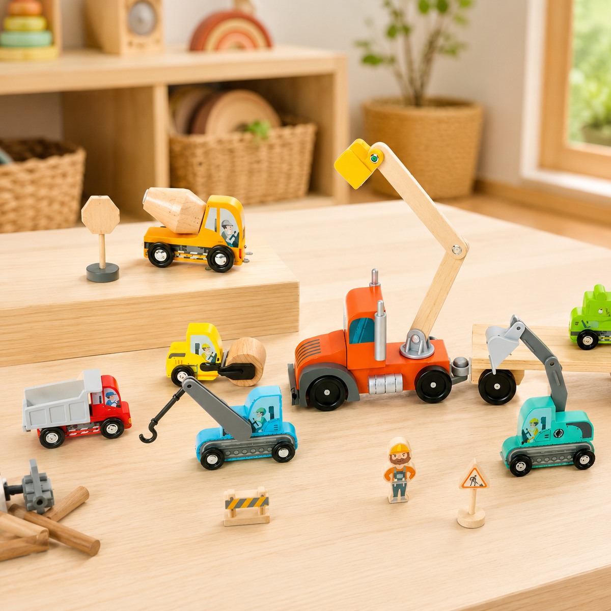 Construction Transport Truck & Vehicle Set