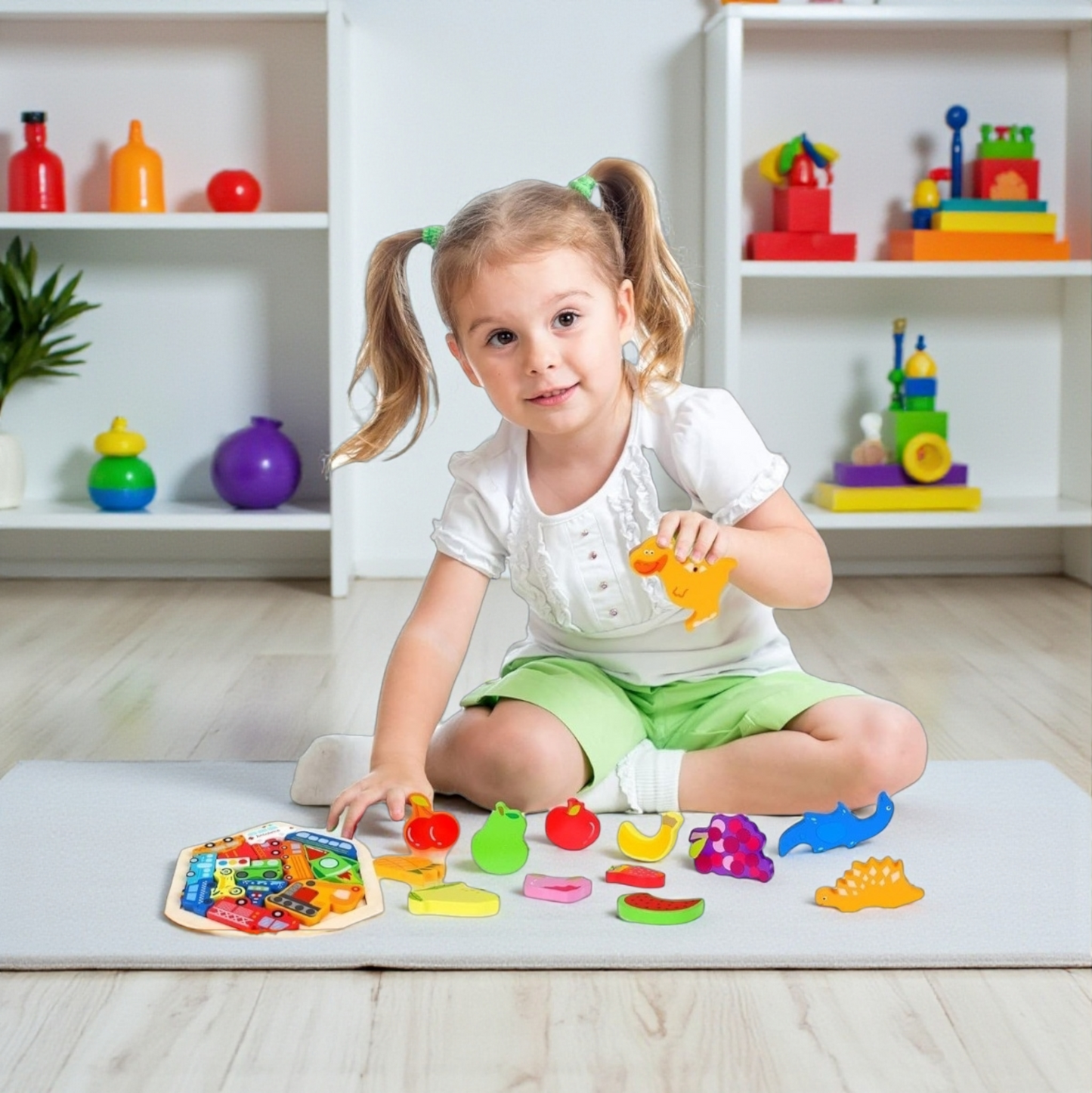 Wooden Hexagon Puzzle Blocks – 3D Logic & Pattern Play