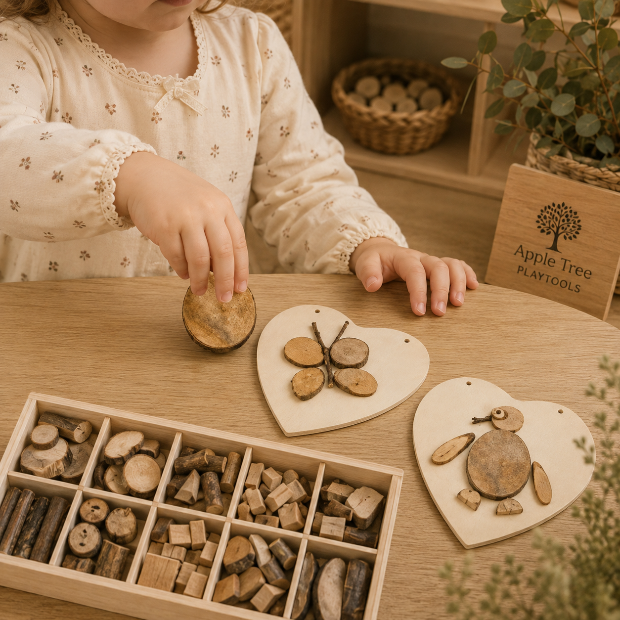 Nature Loose Parts Sorting Tray