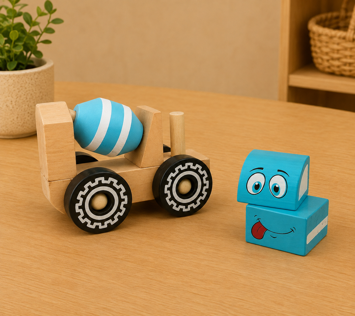 Mix & Build Wooden Construction Vehicles